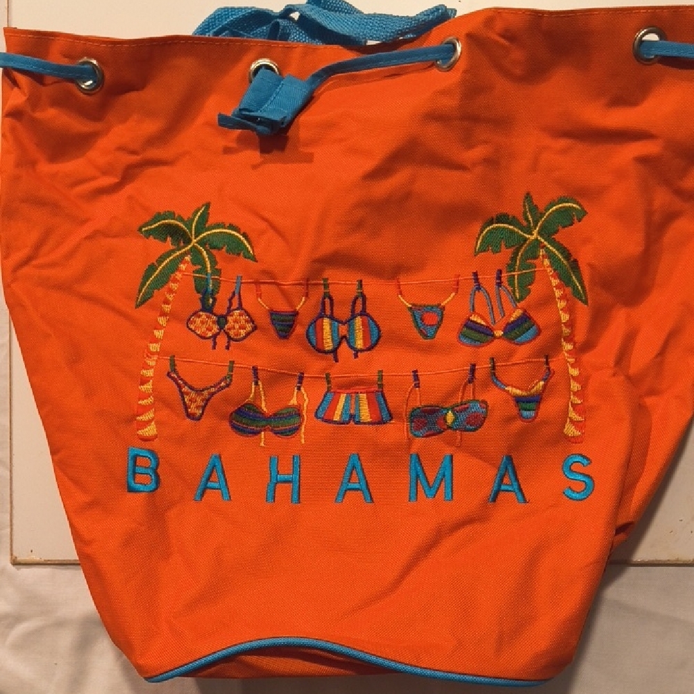 Bahamas Orange Travel Bag